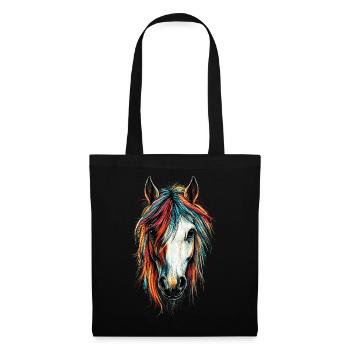 Pony Riding Pony Foal Rider Ponies Riding Pony Farm - Tote Bag - black - Front