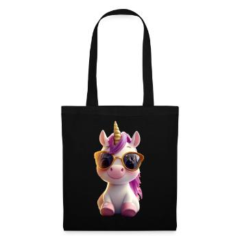 Licorne Cavalier Poney Ferme Chevaux Équitation Licornes - Sac en tissu - noir - Devant