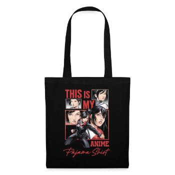 C’est ma chemise de pyjama anime - Sac en tissu - noir - Devant