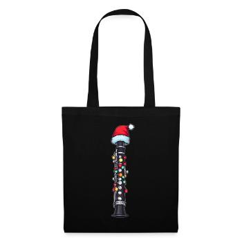 Clarinet Instrument Christmas Hat Xmas - Tote Bag - black - Front