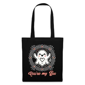 Tu es mon boo Mignon Ghost Design - Sac en tissu - noir - Devant