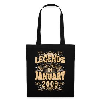 January 2009 Birthday Legend - Tote Bag - black - Front
