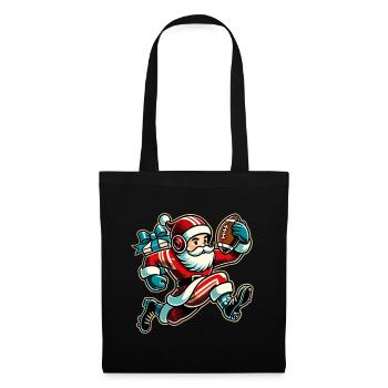 Santa Claus Playing Football - Tote Bag - black - Front
