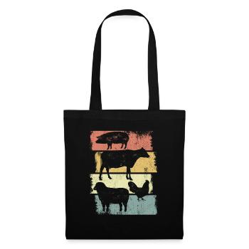 Pig Chicken Sheep Chicken - Tote Bag - black - Front