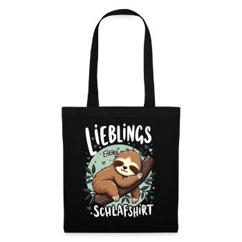 Chemise de nuit préférée Lève-tard Morning Grouches - Sac en tissu - noir - Devant
