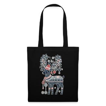 Christmas reindeer magic in the - Tote Bag - black - Front