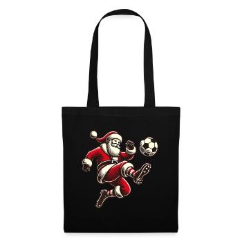 fSoccer playing Santa Claus - Tote Bag - black - Front