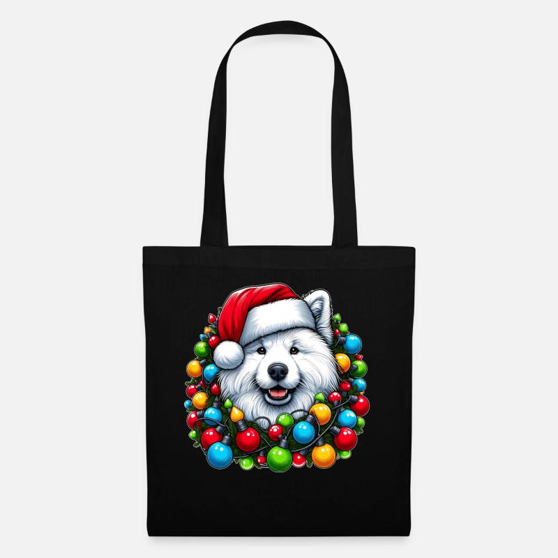 Samojed Hund Julehat Jul - Mulepose - sort