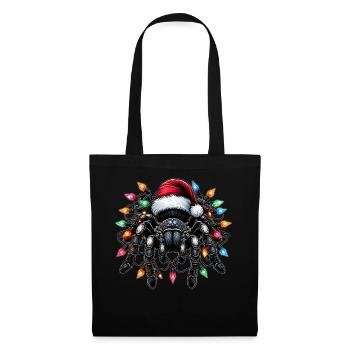 Tarantula Spider Christmas Hat Xmas - Tote Bag - black - Front