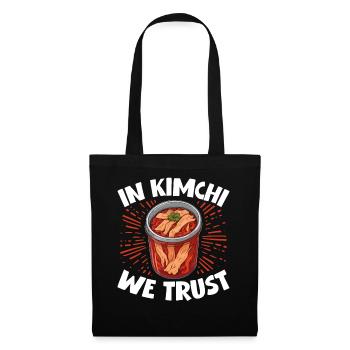 Kimchi-Enthusiast – Liebhaber koreanischer Speisen - Stoffbeutel - Schwarz - Vorne