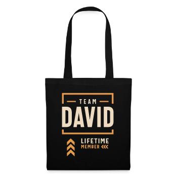 Team David Lifetime Member Funny Name David - Tote Bag - black - Front