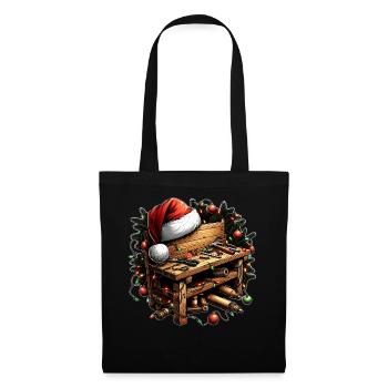 Woodworker Woodworking Carpentry Christmas - Tote Bag - black - Front