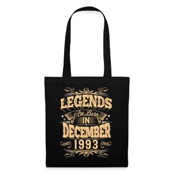 Légende de l’anniversaire de décembre 1993 - Sac en tissu - noir - Devant