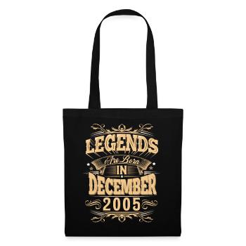 Légende de l’anniversaire de décembre 2005 - Sac en tissu - noir - Devant