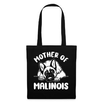 Belgischer Malinois Hundeliebhaber Mama Mutter von - Stoffbeutel - Schwarz - Vorne