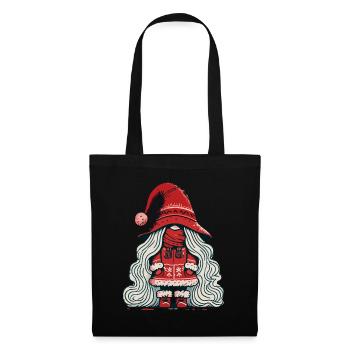 Christmas Gnome Woman Gnome Girl Elf - Tote Bag - black - Front