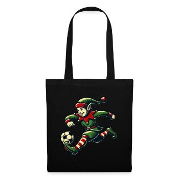 Christmas Elf Soccer Player Fun - Tote Bag - black - Front