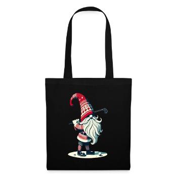 Golfer Gnome for Golf Lovers - Tote Bag - black - Front