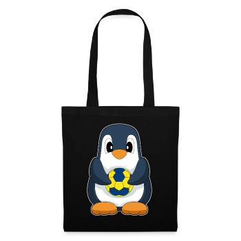 Penguin Handball Player Handball - Tote Bag - black - Front