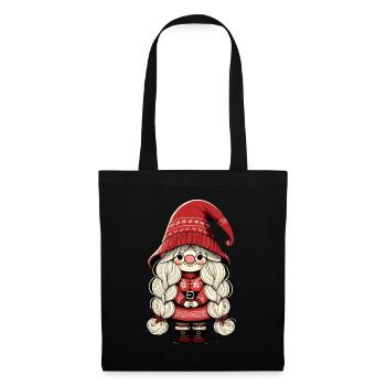 Christmas Gnome Gnome Girl - Tote Bag - black - Front