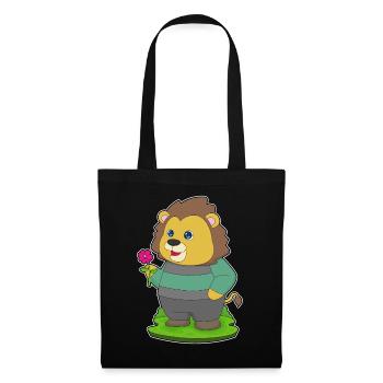 Fleur de lion - Sac en tissu - noir - Devant