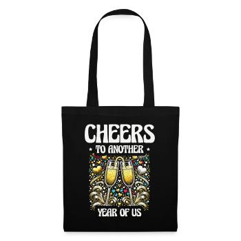 Cheers another year with us relationship milestones - Tote Bag - black - Front