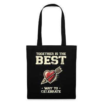 Best Way to Celebrate New Year Loving Couple Together - Tote Bag - black - Front