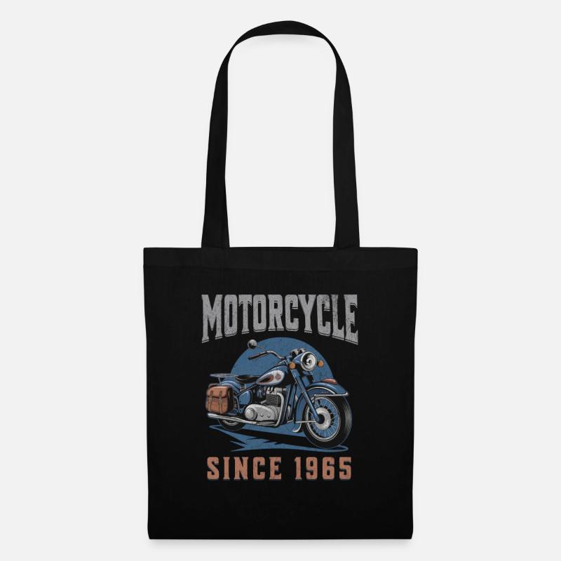 Legend 1965 – Vintage Motorraddesign - Stoffbeutel - Schwarz