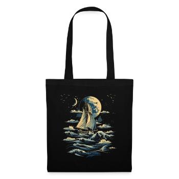 Voile graphique - Sac en tissu - noir - Devant