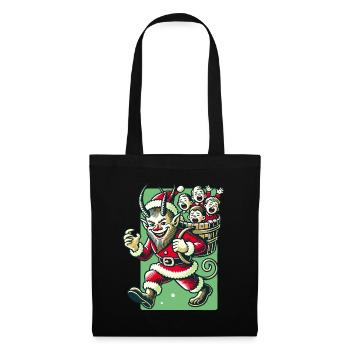 Santa Claus Krampus Naughty Children Folklore - Tote Bag - black - Front