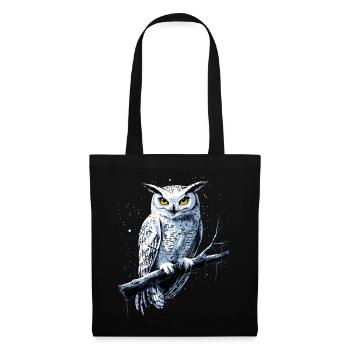 Owl Barn Owl Owl Owl Owl Cute Owls - Tote Bag - black - Front