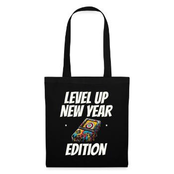 Level Up New Year's Edition, Gaming Progress, New Year - Tote Bag - black - Front