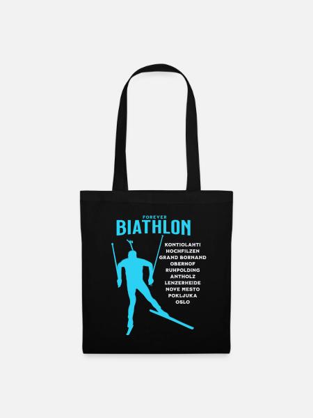 Forever Biathlon - Stoffbeutel - Schwarz