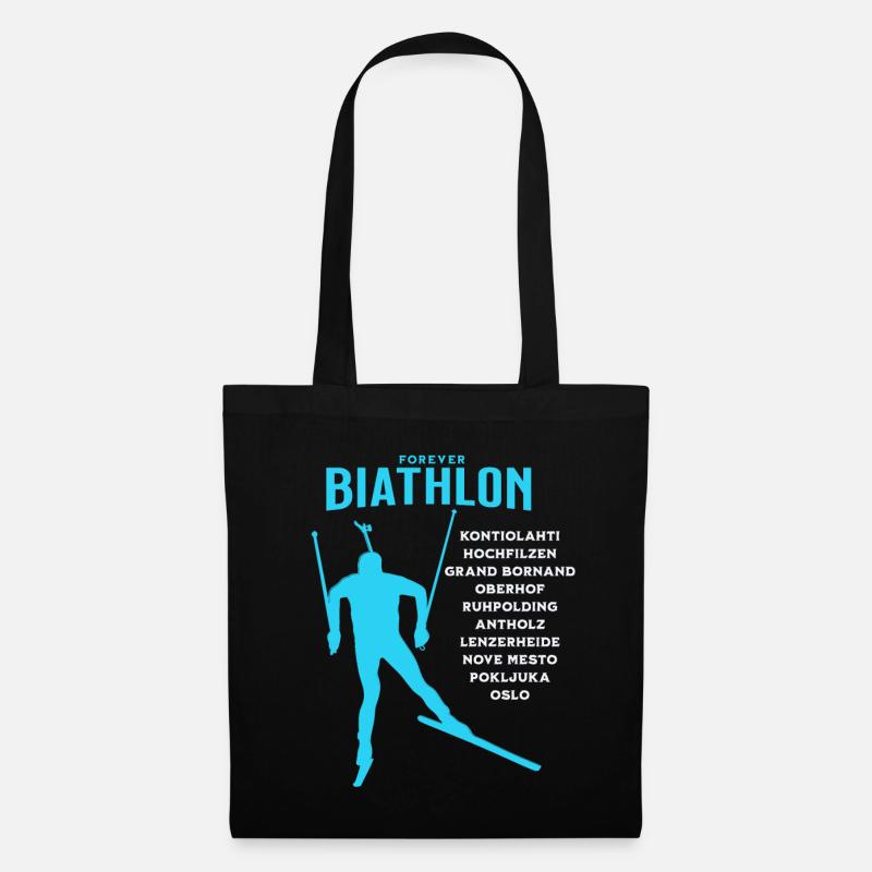 Forever Biathlon - Stoffbeutel - Schwarz