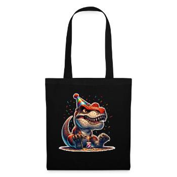 Dinosaur Birthday Dino T Rex - Tote Bag - black - Front