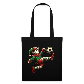 Soccer Playing Eleven With Ball - Tote Bag - black - Front