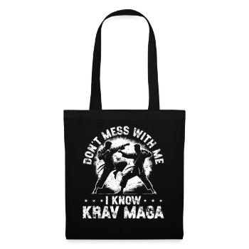 Arts Martiaux Self-Défense Krav Maga - Sac en tissu - noir - Devant