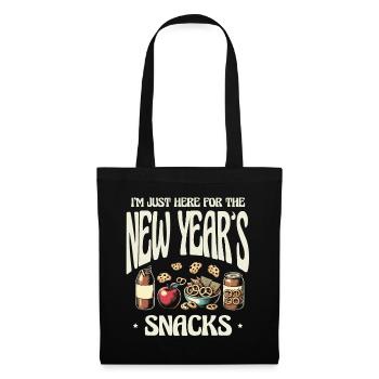 I'm only here for the New Year's snacks and food - Tote Bag - black - Front