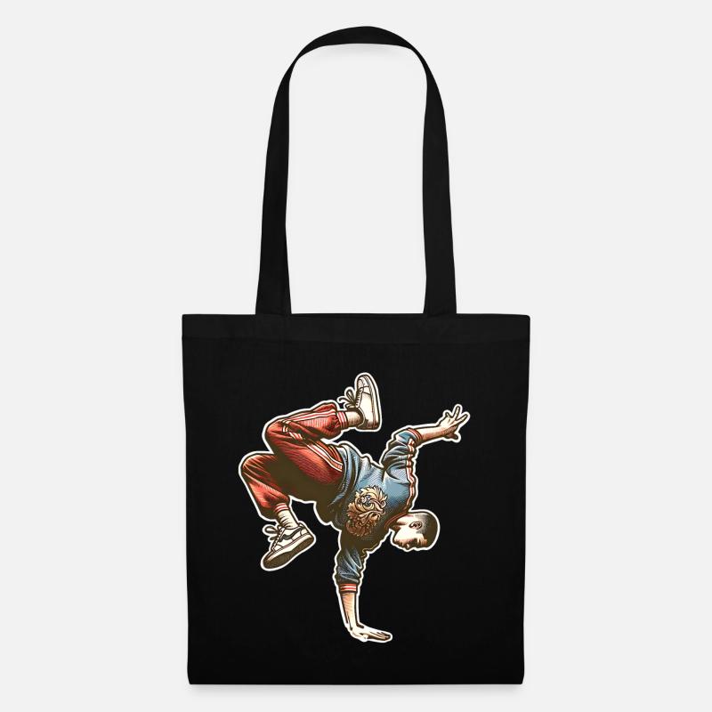 Breakdance - Sac en tissu - noir