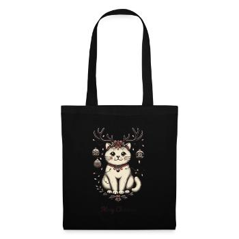 Joyeux Noël Amis Chats - Sac en tissu - noir - Devant