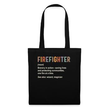 Firefighter - Tote Bag - black - Front