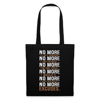 no more I will do it tomorrow - Tote Bag - black - Front