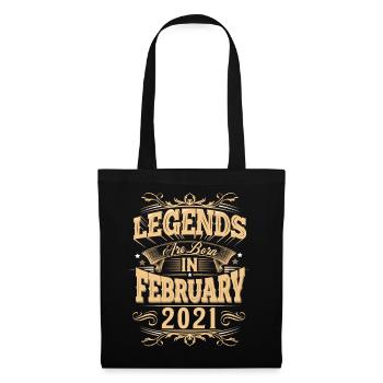 February 2021 Birthday Legend - Tote Bag - black - Front