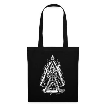 Listiger Sarkasmus Horror Weihnachten Design - Stoffbeutel - Schwarz - Vorne