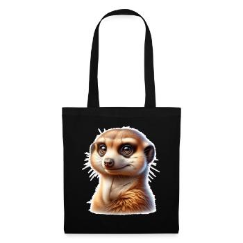 Suricate - Sac en tissu - noir - Devant