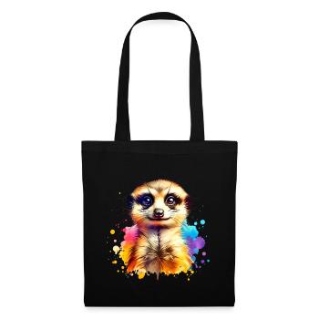 Suricate - Sac en tissu - noir - Devant
