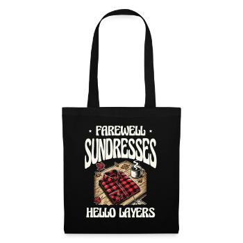 Abschiedssondresse Hallo Schichten Herbstmodie - Tote Bag - black - Front