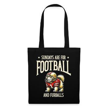 Sundays are for football and furball game day - Tote Bag - black - Front