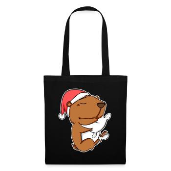 Capybara Cadeau Capybara - Sac en tissu - noir - Devant
