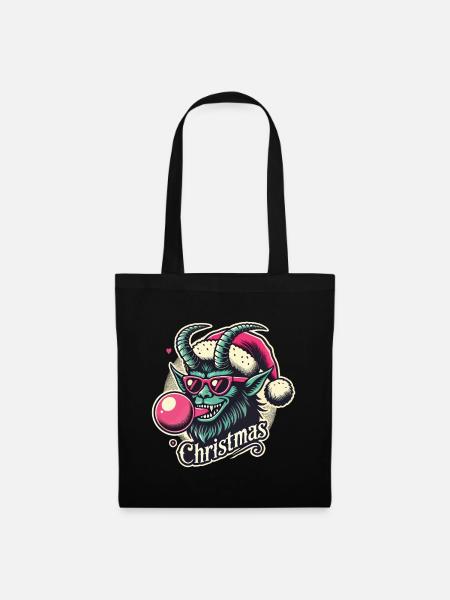 Krampus Weihnachten Sigma Male Stil - Stoffbeutel - Schwarz